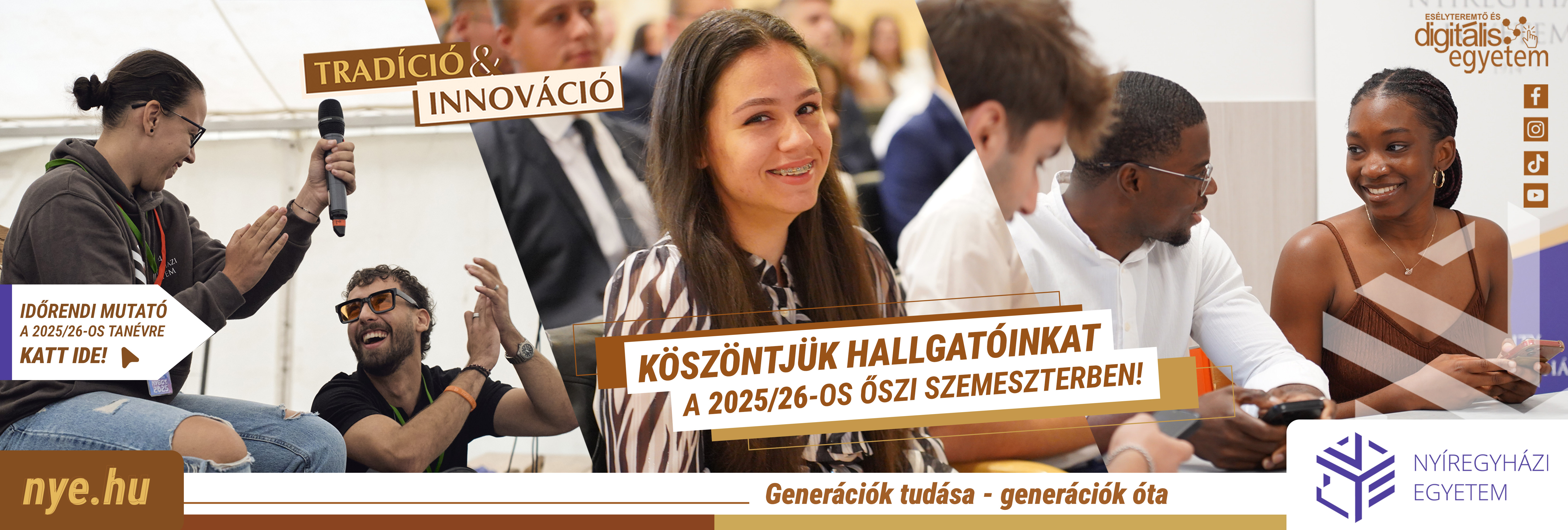 Köszöntjük Hallgatóinkat